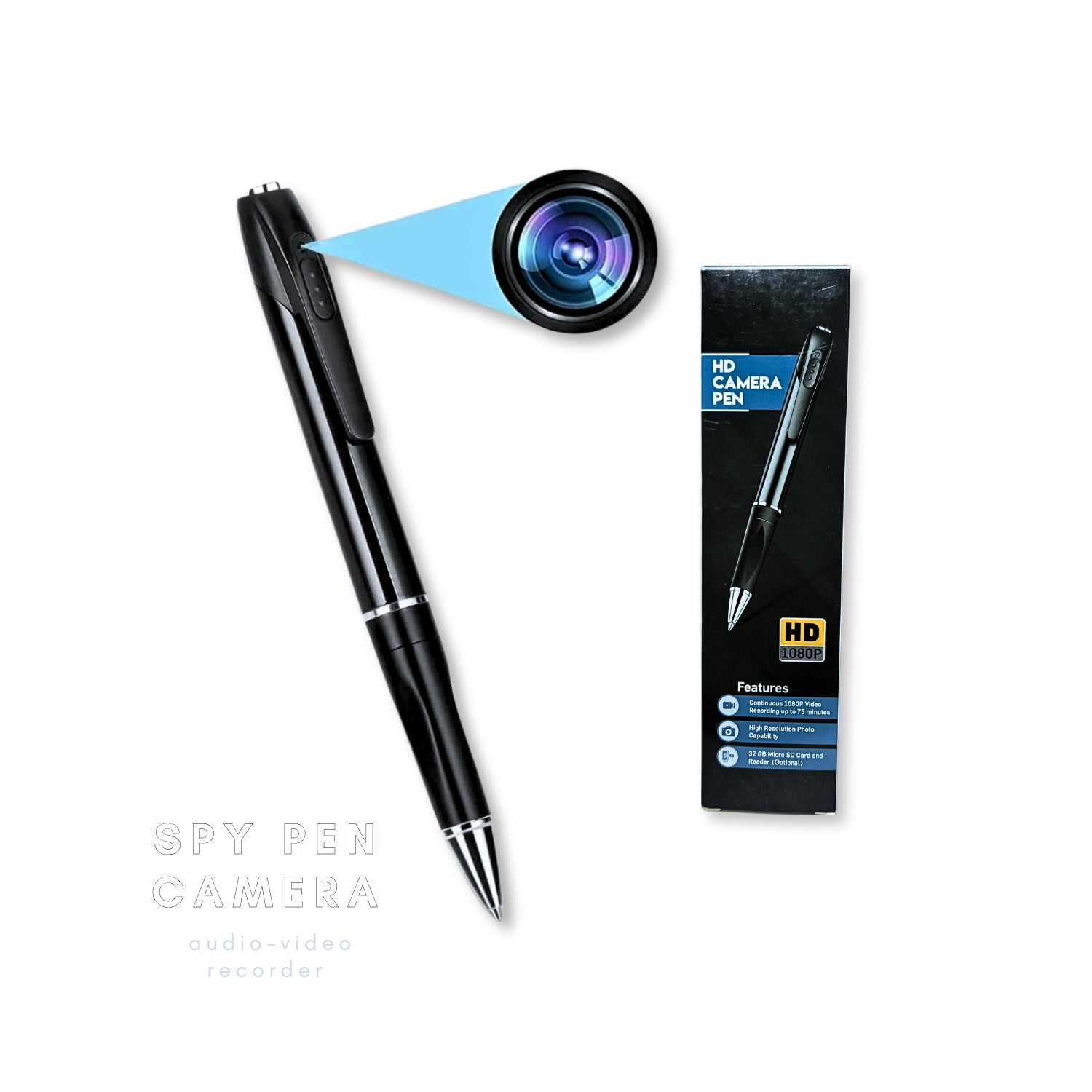 W8 Hidden Secret Audio Video 32GB Spy Pen Camera Recorder W8 Hidden Secret Audio Video 32GB Spy Pen Camera Recorder